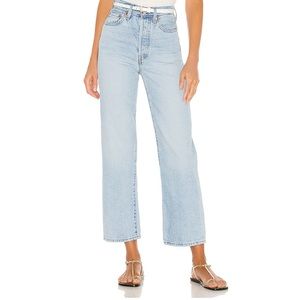 Levi’s ribcage straight ankle jeans